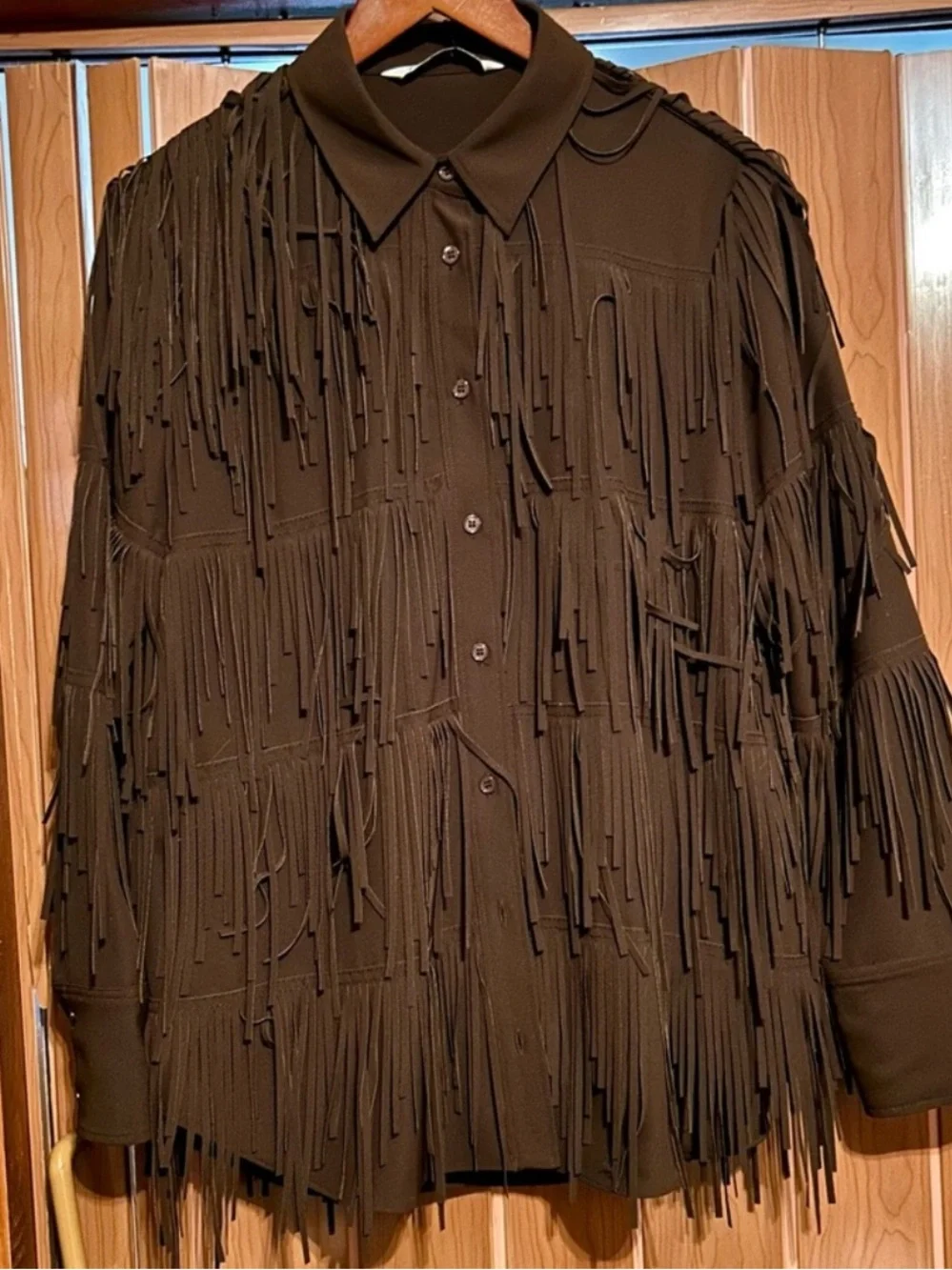 NWT ZARA BOHO FRINGE JACKET - Picture 8 of 9